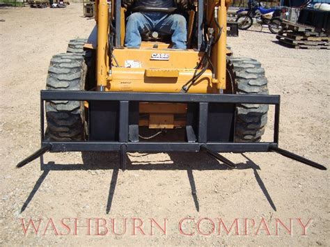 hay bale spear for skid steer|used skid steer hay spear.